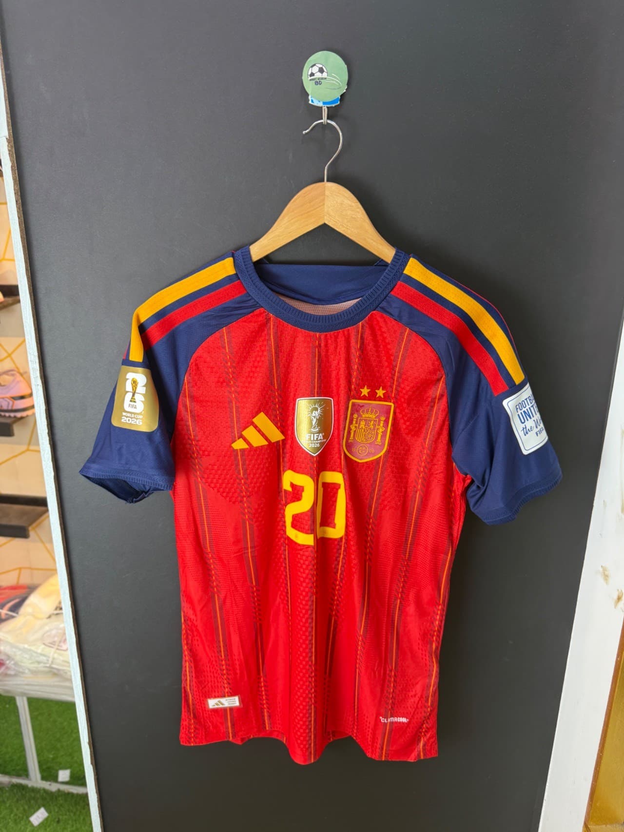 Spain 2026 Wc Home 2 Star champion jersey